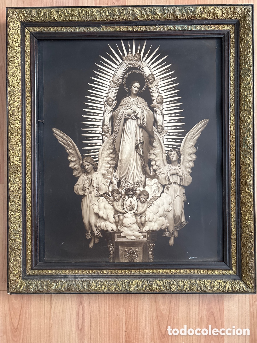 Fotograf&iacute;a antigua: PUR&Iacute;SIMA CONCEPCION, PATRONA DE TORREVIEJA. DESTRUIDA EN LA GUERRA CIVIL. DARBLADE, FOTOG. H. 1900?