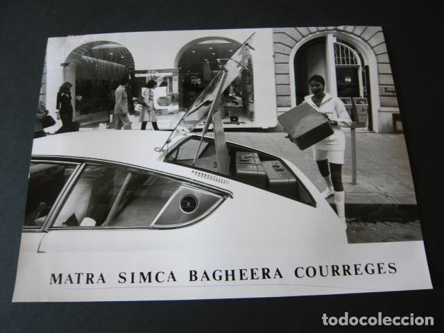 Fotograf&iacute;a antigua: AUTOMOVIL MARCA MATRA SIMCA BAGHEERA ANTIGUA FOTOGRAFIA 24 X 18 CM