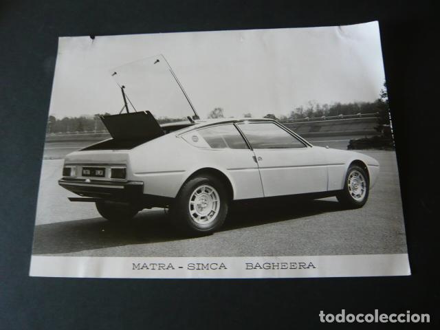 Fotograf&iacute;a antigua: AUTOMOVIL MARCA SIMCA MATRA BAGHEERA ANTIGUA FOTOGRAFIA 24 X 18 CM