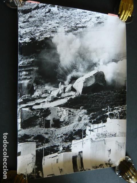 Fotografia antica: ALMERIA CUEVAS TRAS INUNDACIONES ANTIGUA FOTOGRAFIA 19 X 29 CM