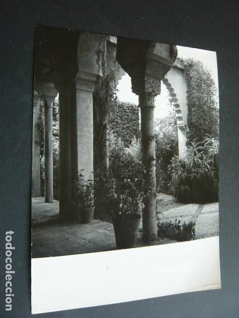 Fotografia antica: MALAGA LA ACAZABA ANTIGUA FOTOGRAFIA 24 X 19 CM