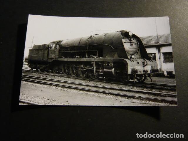 Alte Fotografie: MIRAND DE EBRO BURGOS MAQUINA DE TREN FOTOGRAFIA 9 X 13,5 CM