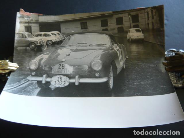 Photographie ancienne: AUTOMOVILISMO RALLYE RACE 1960 ANTIGUA FOTOGRAFIA 24 X 18 CM