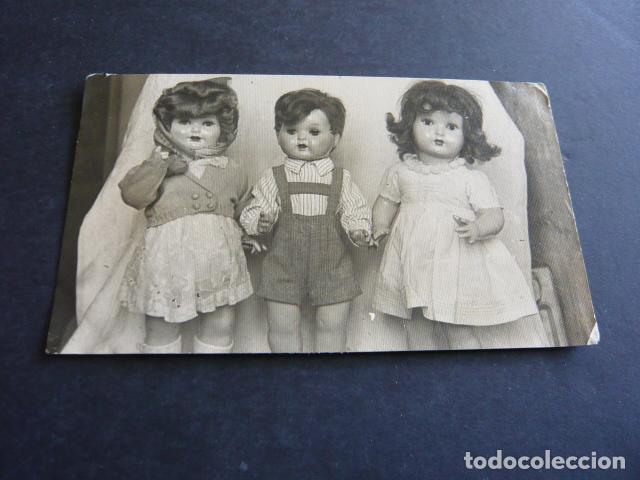 Fotograf&iacute;a antigua: MU&Ntilde;ECAS MARIQUITA PEREZ Y JUANIN ANTIGUA FOTOGRAFIA 6,5 X 11 CM