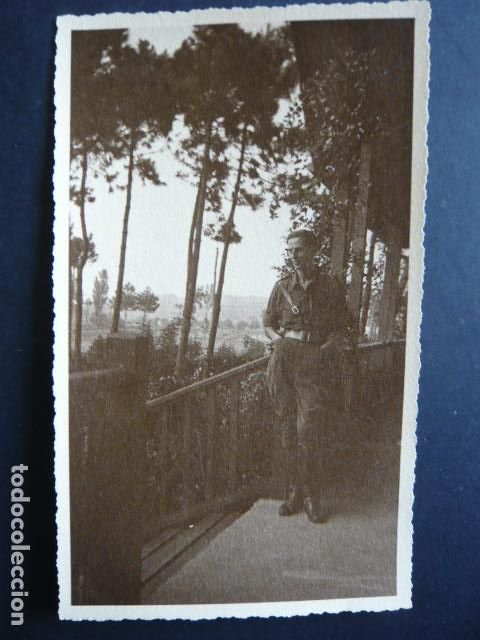 Fotograf&iacute;a antigua: SAN SEBASTIAN FALANGISTA ANTIGUA FOTOGRAFIA 9 X 14,5 CM