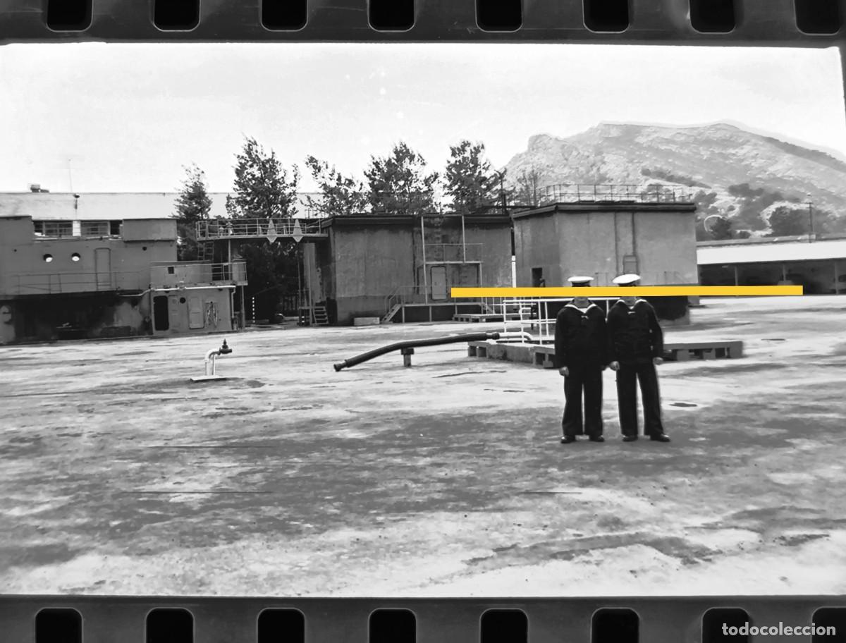 Fotograf&iacute;a antigua: Antiguo negativo de fotograf&iacute;a militar. Cartagena Murcia. Armada espa&ntilde;ola mariner&iacute;a. CIAF A&ntilde;os 60/70