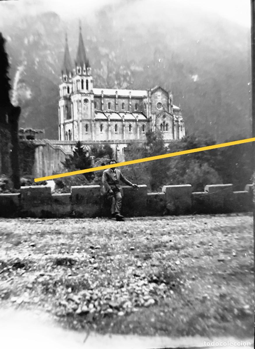 Antique Photography: Antiguo negativo de fotograf&iacute;a. Covadonga. Asturias.
