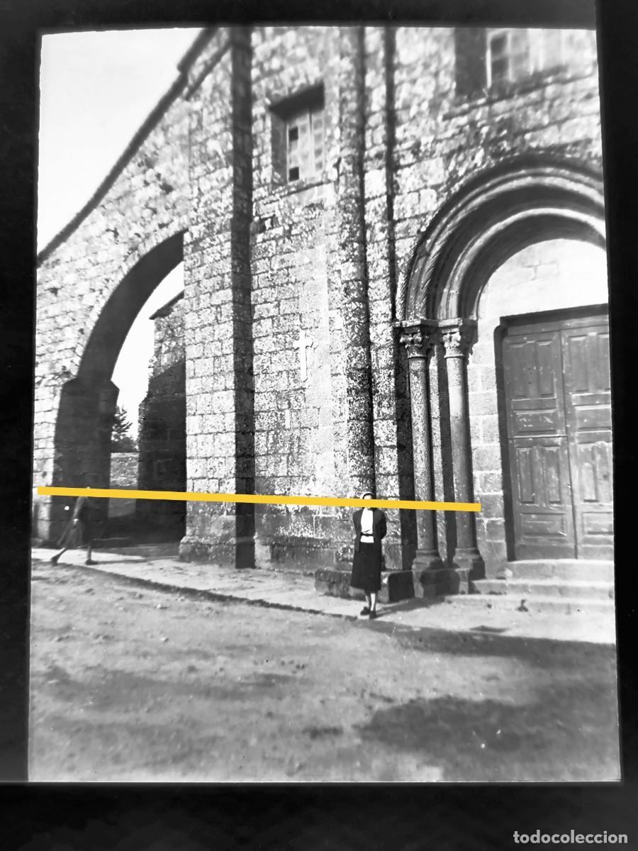 Alte Fotografie: Antiguo negativo de fotograf&iacute;a. Santiago de Compostela.