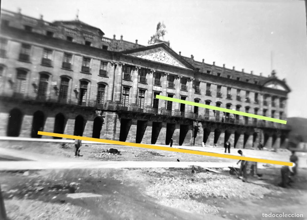 Fotografia antiga: Antiguo negativo de fotograf&iacute;a. Santiago de Compostela.