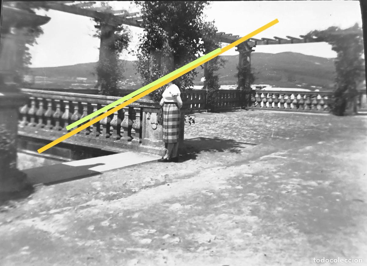 Alte Fotografie: Antiguo negativo de fotograf&iacute;a. Santiago de Compostela.
