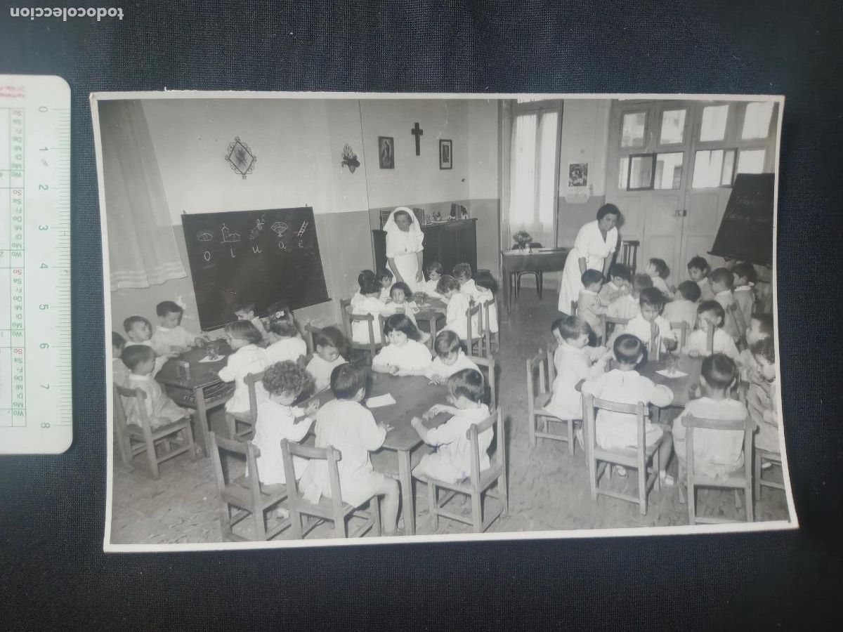 Fotograf&iacute;a antigua: ESCUELA, COLEGIO MARIANO RIBERA, FOTOGRAFO CABRELLES VALENCIA