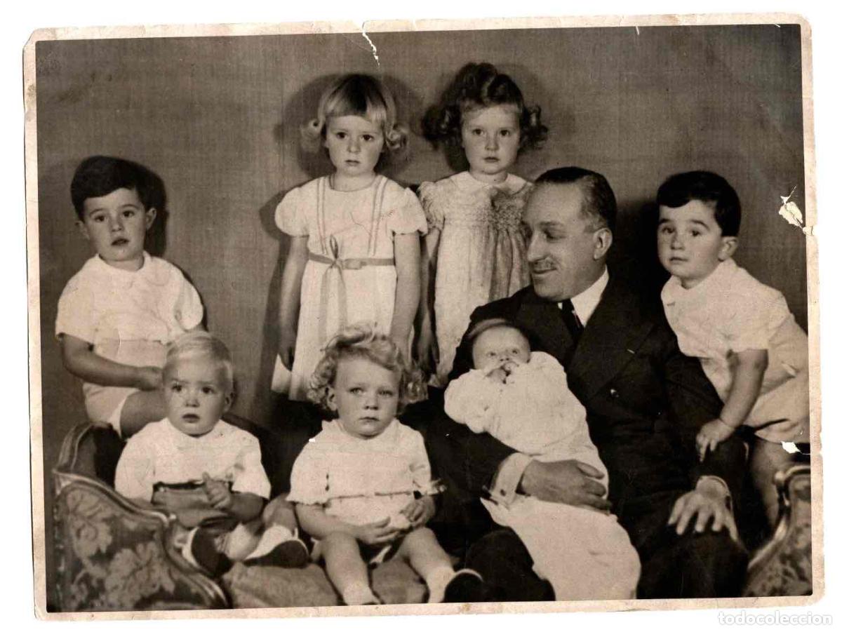 Antique Photography: FOTOGRAFIA FAMILIAR DEL REY ALFONSO XIII EN SU EXILIO EN ROMA. A&Ntilde;OS 30
