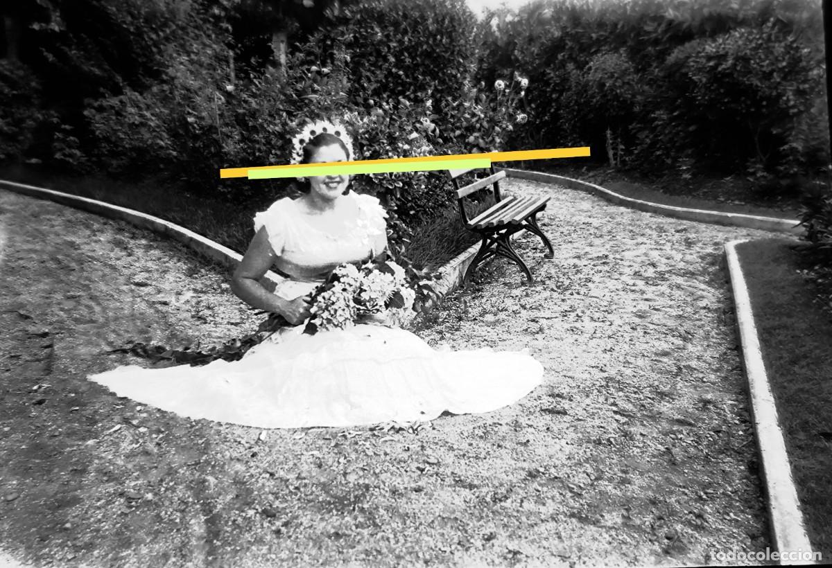 Antique Photography: Antiguo negativo de fotograf&iacute;a. A&ntilde;os 30.