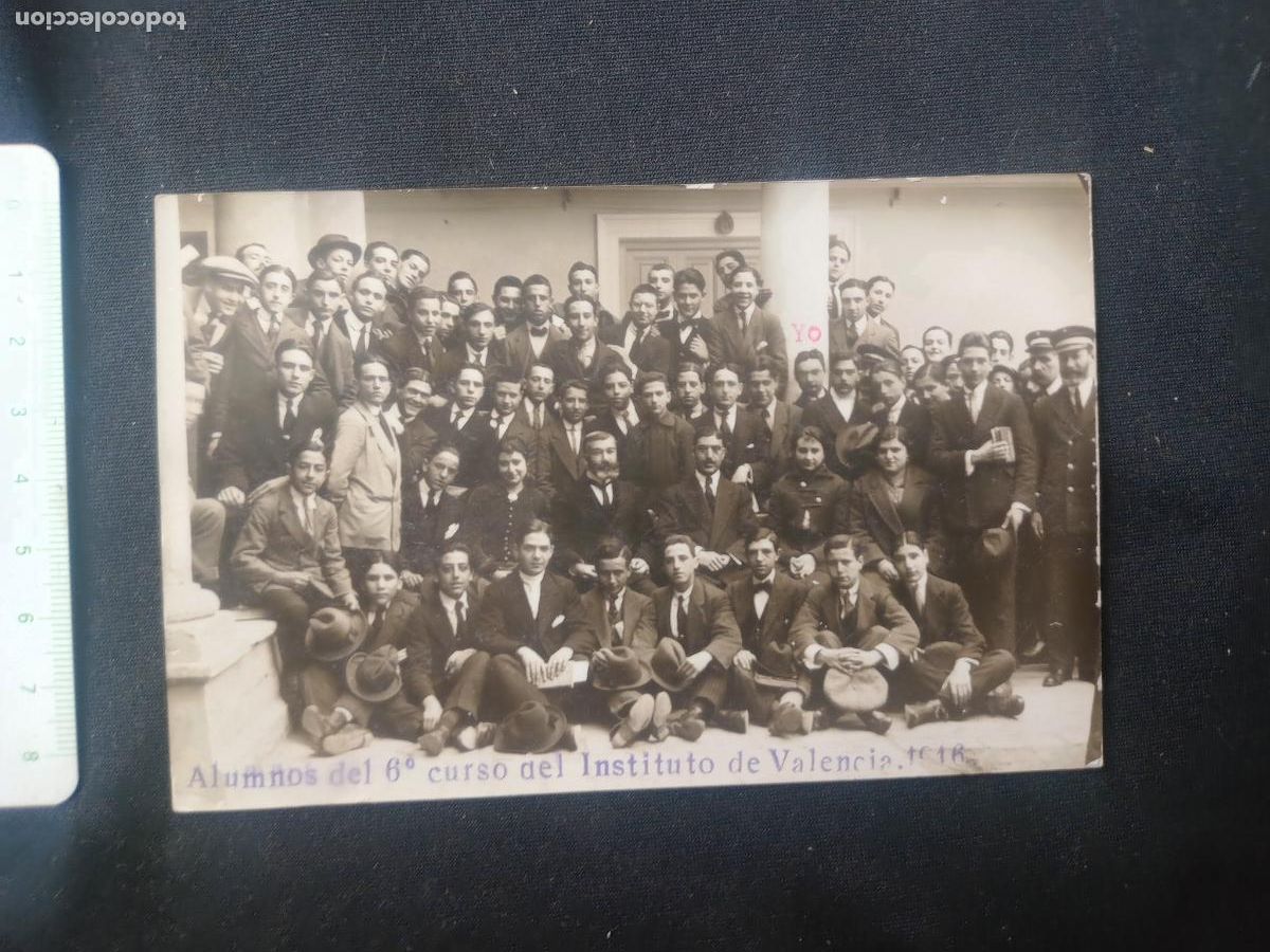 Antique Photography: Colegio, Instituto de Valencia 1916, Valencia, postal fotogr&aacute;fica