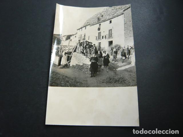 Fotograf&iacute;a antigua: AZAGRA NAVARRA GRUPO DE VECINOS ANTIGUA FOTOGRAFIA 12 X 18 CM