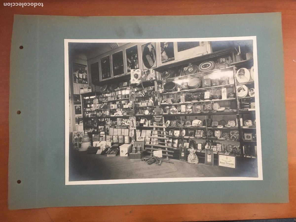Antique Photography: interior de tienda de regalos carteles etc antigua foto original a&ntilde;os 20