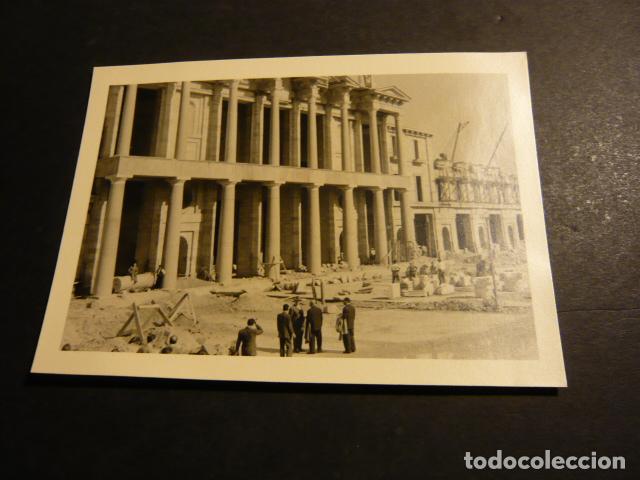 Antique Photography: GIJON ASTURIAS CONSTRUCCION UNIVERSIDAD LABORAL ANTIGUA FOTOGRAFIA 8 X 10,5 CM