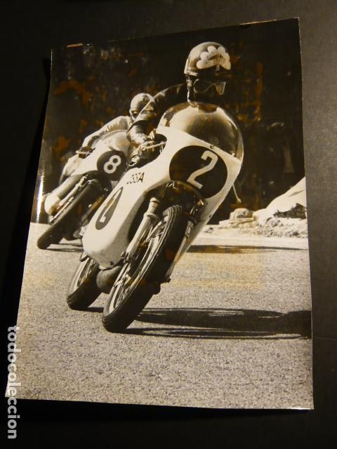 Antique Photography: MOTOCICLISMO CARRERA SANTIAGO HERRERO ANTIGUA FOTOGRAFIA ORIGINAL 13 X 18 CM