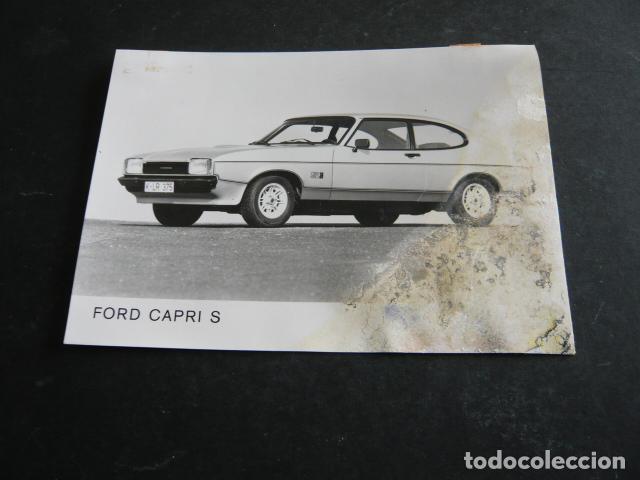 Antique Photography: AUTOMOVIL FORD CAPRI ANTIGUA FOTOGRAFIA ORIGINAL 12 X 17 CM