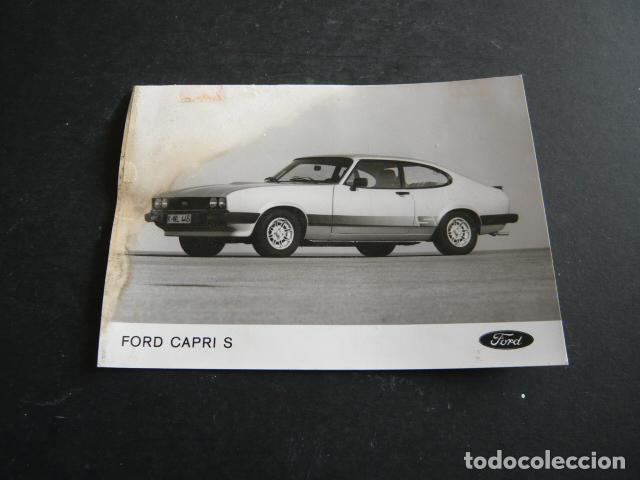 Antique Photography: AUTOMOVIL FORD CAPRI ANTIGUA FOTOGRAFIA ORIGINAL 12 X 17 CM