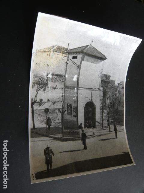 Fotograf&iacute;a antigua: ALCAZAR DE SAN JUAN CIUDAD REAL CAPILLA DEL CRISTO DE VILLAJO ANTIGUA FOTOGRAFIA ORIGINAL 18 X 24 CM