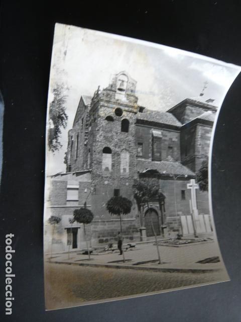 Fotograf&iacute;a antigua: ALCAZAR DE SAN JUAN CIUDAD REAL PARROQUIA DE SANTA QUITERIA ANTIGUA FOTOGRAFIA ORIGINAL 18 X 24 CM