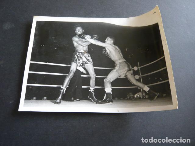 Antique Photography: BOXEO COMBATE TURPIN CONTRA ROBINSON&acute;S ANTIGUA FOTOGRAFIA ORIGINAL 15 X 20,5 CM