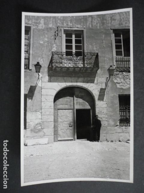 Antique Photography: CARRASCOSA DEL CAMPO CUENCA DETALLE URBANO ANTIGUA FOTOGRAFIA 12 X 18 CM