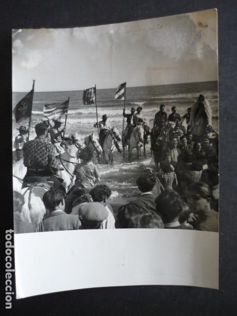 Antique Photography: CAMARGA FRANCIA PEREGRINOS ANTIGUA FOTOGRAFIA ORIGINAL 12 X 17 CM