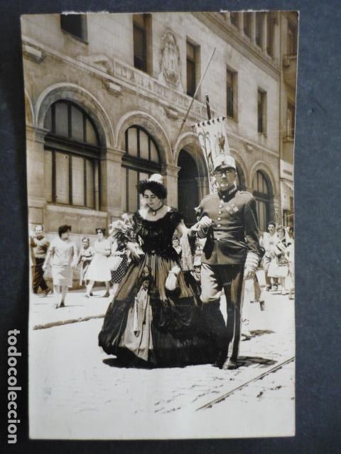 Antique Photography: ALICANTE NOCHE DE SAN JUAN TREN CENTENARIO ANTIGUA FOTOGRAFIA ORIGINAL 8,5 X 14 CM