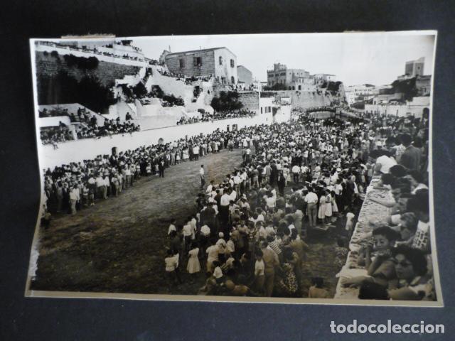Antique Photography: CIUDADELA MENORCA LA COLGADA FIESTA DE SAN JUAN ANTIGUA FOTOGRAFIA ORIGINAL 12 X 18 CM