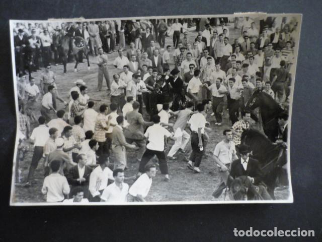 Antique Photography: CIUDADELA MENORCA LA COLGADA FIESTA DE SAN JUAN ANTIGUA FOTOGRAFIA ORIGINAL 12 X 18 CM