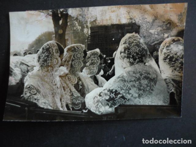 Antique Photography: CASTELLON OFRENDA VIRGEN DEL LIDON ANTIGUA FOTOGRAFIA ORIGINAL 18 X 13 CM