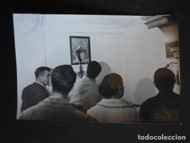 Antique Photography: VILLALBA DE LA SIERRA CUENCA VIRGEN QUE LLORA ANTIGUA FOTOGRAFIA ORIGINAL 13 X 18 CM