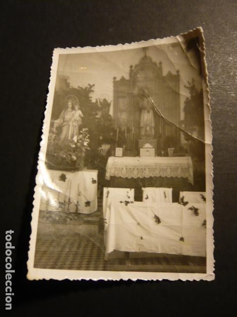 Fotografia antica: CA&Ntilde;AMERO CACERES INTERIOR IGLESIA ANTIGUA FOTOGRAFIA 7 X 9 CM