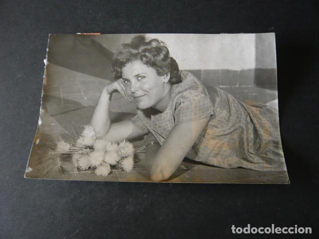 Antique Photography: CORAL PELLICER ACTRIZ ANTIGUA FOTOGRAFIA 12 X 18 CM
