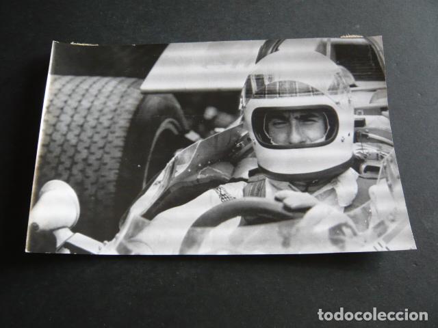Antique Photography: JACKIE STEWART CONDUCTOR FORMULA 1 EN EL G. P. DE FRANCIA 1969 ANTIGUA FOTOGRAFIA 20 X 13 CM