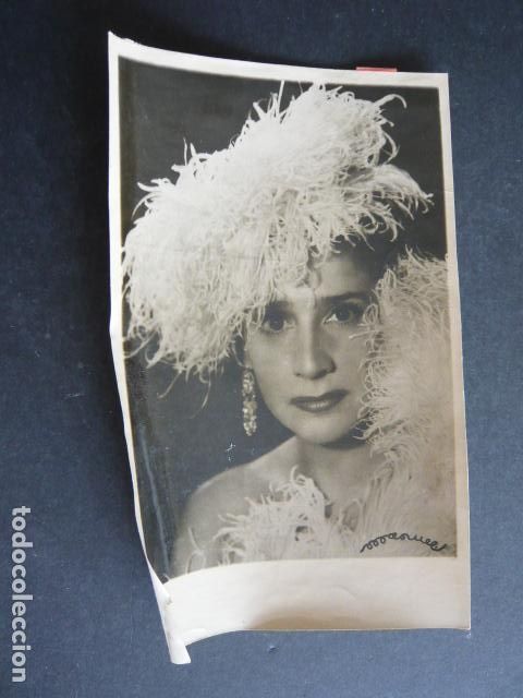 Antique Photography: CELIA GAMEZ ACTRIZ VEDETTE BALARINA ANTIGUA FOTOGRAFIA 18 X 12 CM