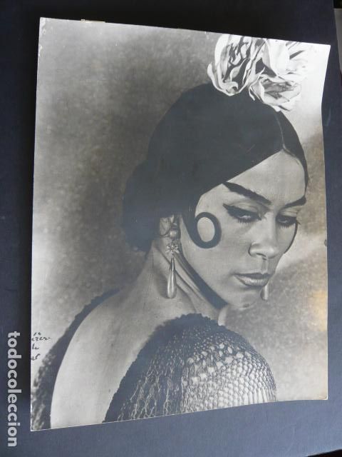 Antique Photography: MANUELA VARGAS BAILAORA ACTRIZ ANTIGUA FOTOGRAFIA 20 X 25 CM