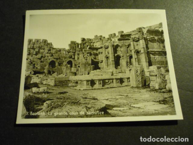 Antique Photography: BAALBEK LIBANO ANTIGUA FOTOGRAFIA 7 X 9 CM