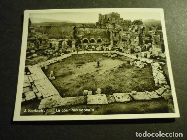Antique Photography: BAALBEK LIBANO ANTIGUA FOTOGRAFIA 7 X 9 CM