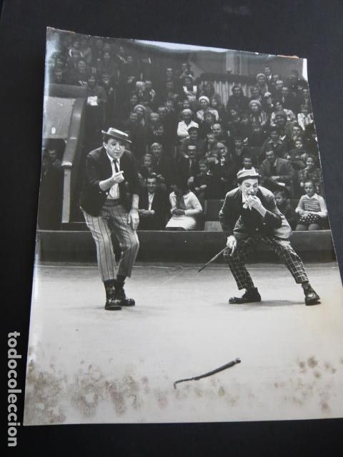 Antique Photography: CIRCO DE MOSCU PAYASOS ANTIGUA FOTOGRAFIA ORIGINAL 18 X 24 CM