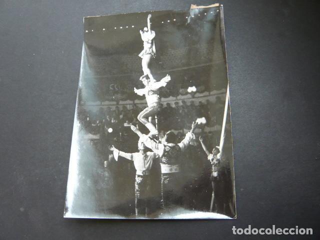 Antique Photography: PARIS CIRCO DE INVIERNO ARTISTAS ACROBATAS ANTIGUA FOTOGRAFIA ORIGINAL 18 X 13 CM
