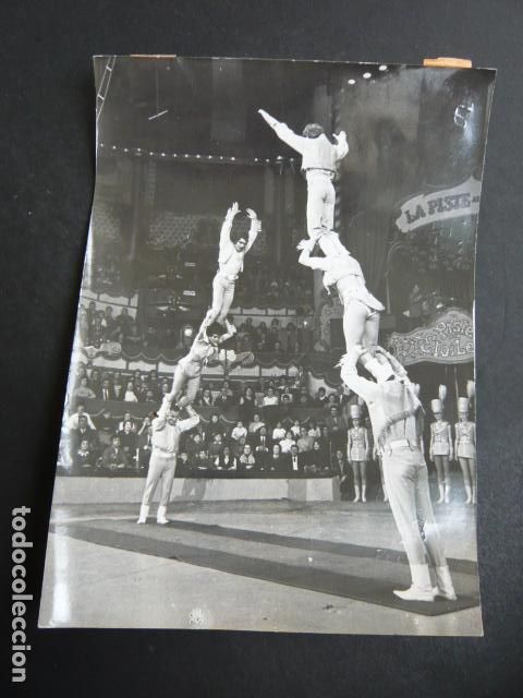 Antique Photography: PARIS CIRCO DE INVIERNO ARTISTAS ANTIGUA FOTOGRAFIA ORIGINAL 18 X 13 CM