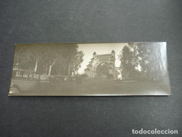 Alte Fotografie: ALCAZARQUIVIR MARRUECOS VISTA PANORAMICA HACIA 1920 ANTIGUA FOTOGRAFIA 6 X 18 CM