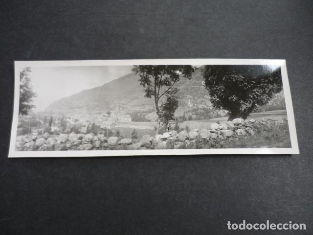 Fotografia antica: SALARDU VALLE DE ARAN LERIDA VISTA PANORAMICA HACIA 1920 ANTIGUA FOTOGRAFIA 6 X 18 CM