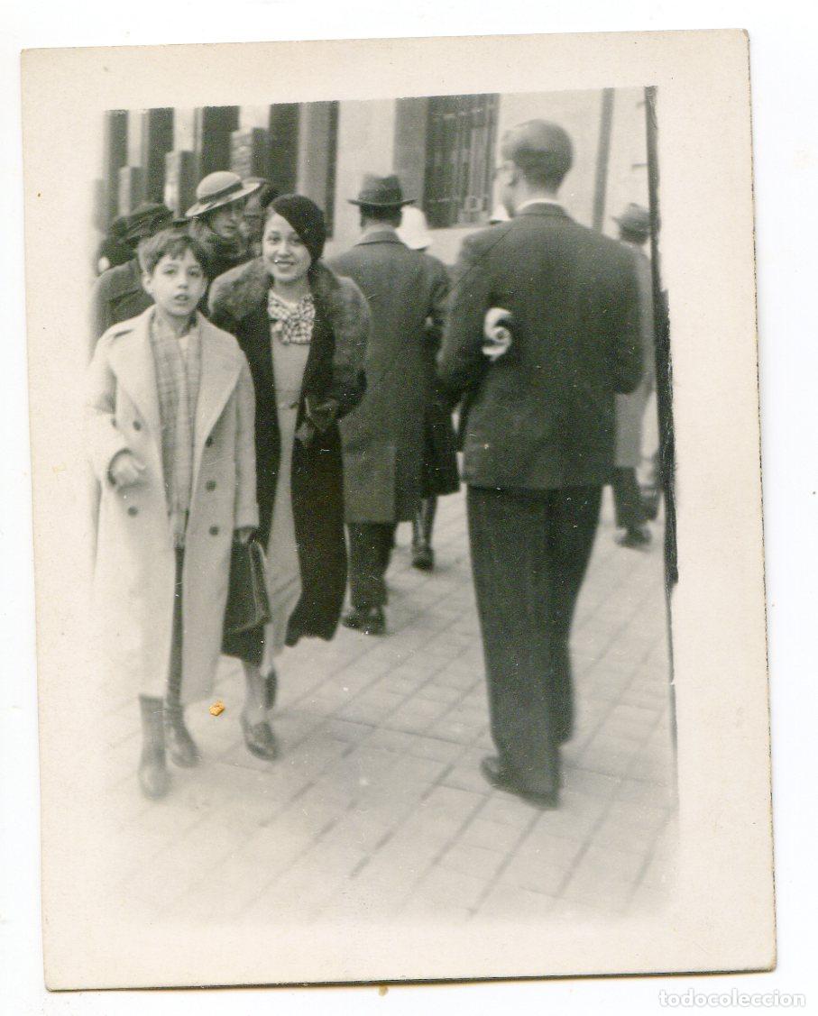 Fotograf&iacute;a antigua: Foto de minutero en media postal fotogr&aacute;fica, sin fecha ni lugar, pero a&ntilde;os 30