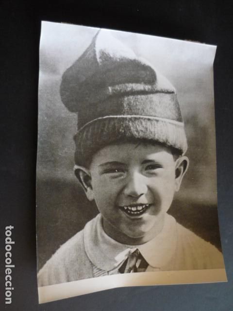 Fotograf&iacute;a antigua: NI&Ntilde;O CON BARRETINA CATALANA ANTIGUA FOTOGRAFIA ORIGINAL 18 X 24 CM