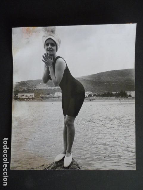 Fotografia antica: ROSSANA PODESTA ACTRIZ ITALIANA ANTIGUA FOTOGRAFIA ORIGINAL 24 X 18 CM