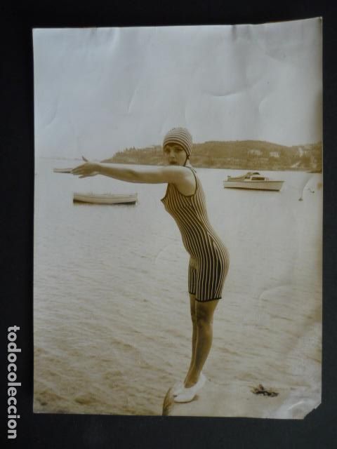 Fotografia antica: ROSSANA PODESTA ACTRIZ ITALIANA ANTIGUA FOTOGRAFIA ORIGINAL 24 X 18 CM